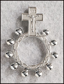 Crucifix Rosary Ring